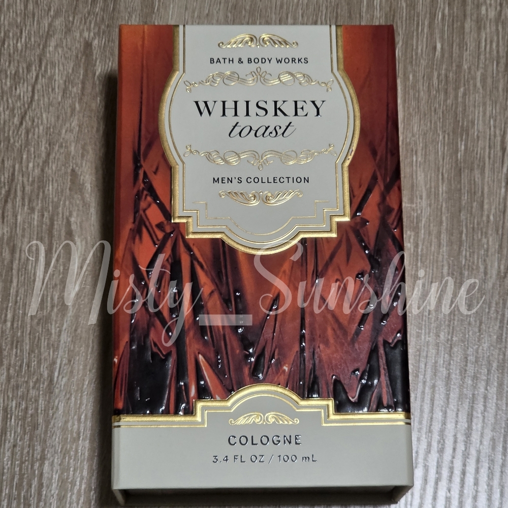 Bath & Body Works Men's Whiskey Toast Fragrance Cologne 3.4oz / 100ml NEW Rare
